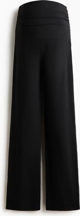 H&M Mama Wide Sports Trousers in Black at Nordstrom, Size Xx-Large