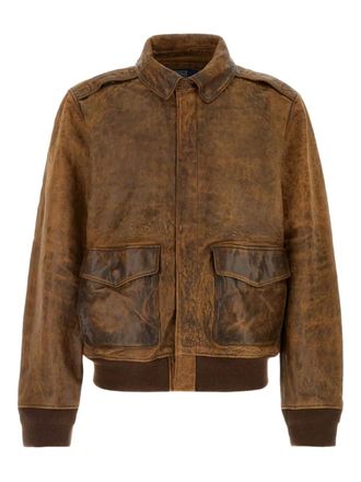 Polo Ralph Lauren Leren jack - Bruin