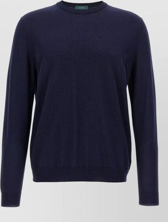 Zanone cotton crew neck long sleeve jumper