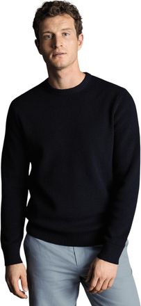 CHARLES TYRWHITT Cotton Rib Crew Neck Sweater