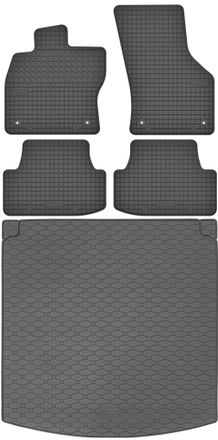 OEM Juego De Alfombrillas De Goma Para Coche Y Maletero Para Seat Le&oacute;n Iii Familiar (2012-2020)