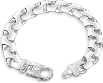 Pompeii3 Mens 14k Gold (77gram) or Platinum (127gram) 12mm Link Bracelet 8.5