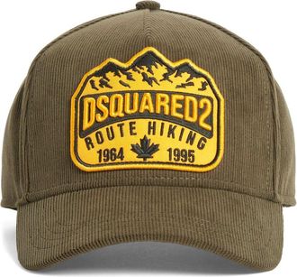 Dsquared2 logo-appliqué baseball cap - men - Cotton - One Size - Green