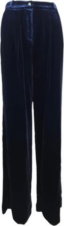 Kiltie Floyd Broeken - Dames - Wijde Broeken - Blauw - XS - Leer - Broeken