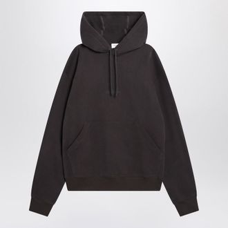 Saint Laurent Gray Hoodie With Logo