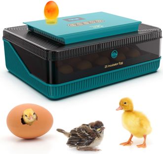 OEM Incubadora Para 25 Huevos Con Volteador Autom&aacute;tico, Indicador De Temperatura Y Humedad, Y Comprobador De Huevos Led. Apta Para Huevos De Gallina, Pato