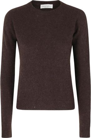 Roberto Collina Girocollo ML - Dames - Cashmere truien - Bruin - M - Kasjmier - Truien & Vesten