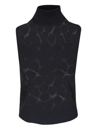 Akris Top met col - Zwart