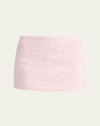 Valentino Garavani Boucle Tweed Mini Skirt