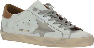 Golden Goose Mens White Leather Superstar Sneakers