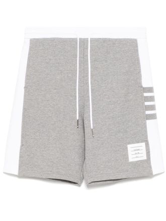 Thom Browne Shorts met vier strepen - Grijs
