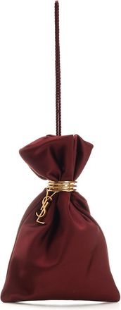 Saint Laurent Evening Pouch Handbags Bordeaux-Donna