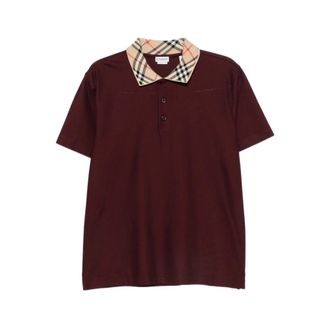 Burberry Polo Shirt - male - Burberry - Polo Shirts - Red - 2XL - Tops