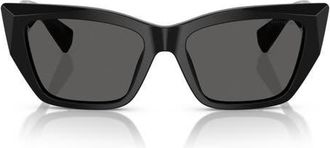 Tiffany & Co. 54mm Cat Eye Sunglasses in Black/Dark Grey at Nordstrom