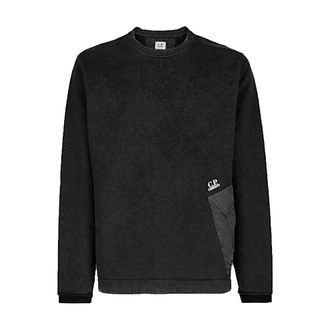 C.P. Company Sweatshirts, male, Black, Size: 3XL Stylish Sweatshirt for Men