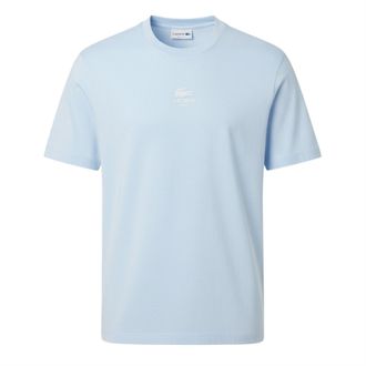 Lacoste Unisex geborduurd Logo T-shirt voor volwassenen (Blauw)