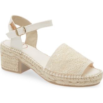 Toni Pons Dorotea Ankle Strap Platform Sandal in Cru at Nordstrom, Size 5.5-6Us