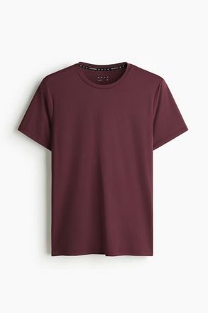 H&M Mesh Sports T-shirt With Drymove in Light Burgundy at Nordstrom, Size Xxx-Large