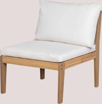 Sklum Sklum - M&oacute;dulo Central Para Sof&aacute; Modular De Jard&iacute;n En Madera De Acacia Filips