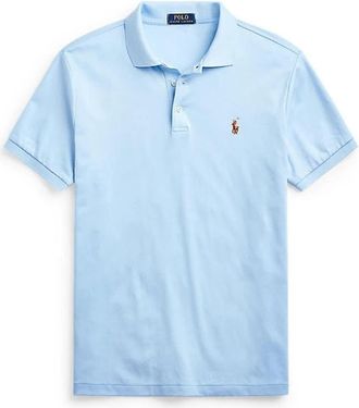 Polo Ralph Lauren Blauw Polo Shirt met Pony Logo - Heren - Polos - Blauw - M - Tops
