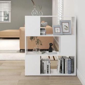 vidaXL vidaXL Libreria/Divisorio Bianco 80x24x94 cm in Legno Multistrato