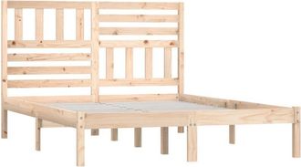 vidaXL Estructura De Cama Madera Maciza De Pino 150x200 Cm Vidaxl