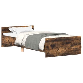 vidaXL Estructura De Cama Roble Ahumado 80 X 200 Cm Vidaxl