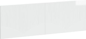 vidaXL Cabecero Montada En La Pared Hoorn Blanco Brillante Vidaxl