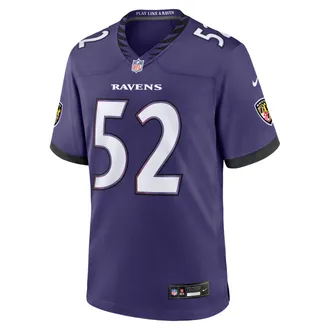 Nike Ray Lewis Baltimore Ravens Retired Nike Mens NFL Game Jersey in Purple | 67NM0FDLW16-VDP