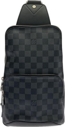 Louis Vuitton Graphite Coated Canvas Shoulder Bag (Pre-Owned)