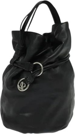 Loewe Tweedehands leren handtassen - Dames - Vintage Tas - Zwart - ONE Size - Leer - Vintage