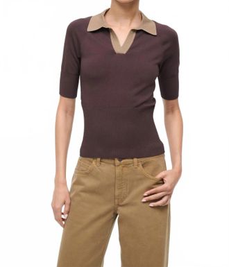 Staud Gene Top In Earth Taupe