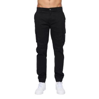Duck and Cover Mens Chemmer Woven Jogging Bottoms (Black) - Size 36W/32L