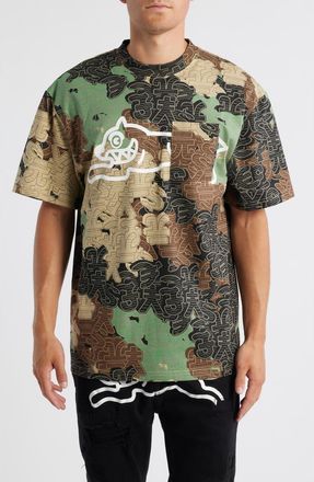 Icecream Count Em Oversize Graphic T-Shirt in Camo at Nordstrom, Size Xx-Large