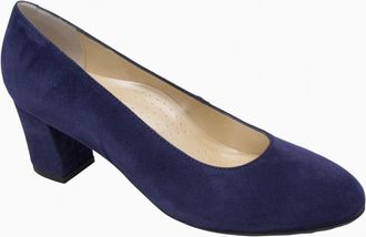 Eric Michael Womens Abby Block Heel Pump In Navy