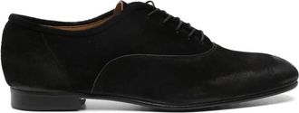 Pedro Garcia Zwarte Su&egrave;de Veterschoenen - Dames - Veterschoenen - Zwart - 36 EU - Su&egrave;de - Schoenen