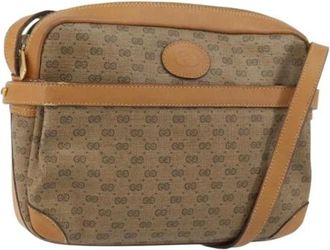Gucci Pre-owned Cross Body Bags, female, Beige, Size: ONE SIZE Pre-owned Plastic Cross Body Bag