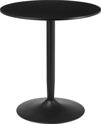 HOMCOM Round Dining Table with Steel Base - Non-slip Pad for Living Room | TJ Hughes