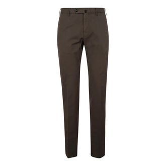 Incotex Heren, Broeken, Bruin, Maat: 2XL Katoen