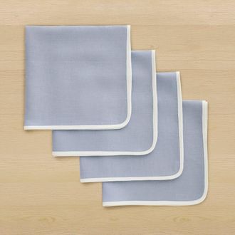 Solino Home Linen Dinner Napkins - Kensington, 20 x 20 in Dusty Blue at Nordstrom, Size Large