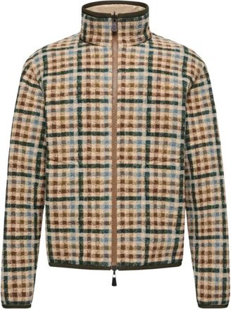 Moncler Gewatteerde Bomberjack - Heren - Fleece jassen - Groen - M - Denim - Fitness