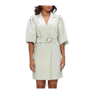 Notre-V Nv-Henny Midi Jurk - Dames - Wikkelkleedje - Groen - XS - Kleedjes