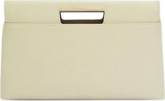 Furla Clutch con logo inciso - Verde