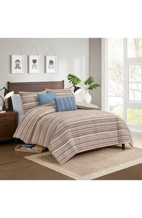 Modern Threads 5-Piece Comforter Set in Blue/Tan at Nordstrom Rack, Size Queen
