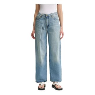Won Hundred Relaxed High Waist Jeans - Dames - Jeans - Blauw - Maat: W27 L32 Katoen