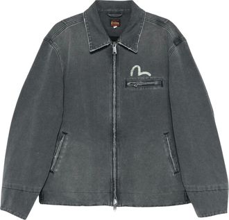 Evisu Ej Distressed Effect Zip Jacket - - Jackets - Uomo - Grigio - XL