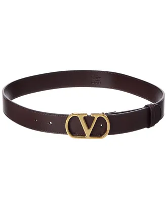 Valentino Vlogo Leather Belt