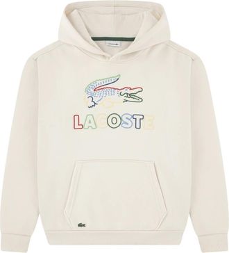 Lacoste Kids Sweatshirts, male, Beige, 5 Y, Graphic Core Hoodie