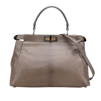 Fendi Pre-owned Handbags, female, Brown, Size: ONE SIZE Pre-owned Vintage Handbag