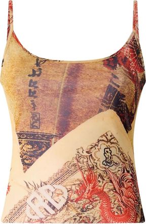 Roberto Cavalli Top con stampa - Toni neutri
